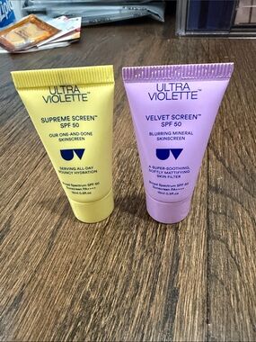 Ultra Violette Yellow Supreme Screen & Lavender Velvet Screen SPF 50 Duo